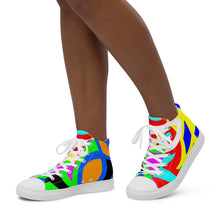Load image into Gallery viewer, Women’s high top canvas shoes - SQA15-V1