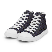 Load image into Gallery viewer, Women’s high top canvas shoes - CHOCOLATE BLUEBERRIES