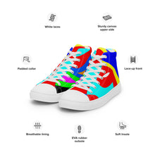 Load image into Gallery viewer, Women’s high top canvas shoes - SQA12-S1