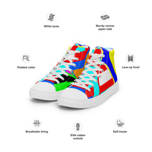 Load image into Gallery viewer, Women’s high top canvas shoes - SQA13-V1