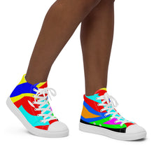Load image into Gallery viewer, Women’s high top canvas shoes - SQA12-S1