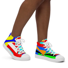 Load image into Gallery viewer, Women’s high top canvas shoes - SQA10-V1