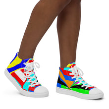 Load image into Gallery viewer, Women’s high top canvas shoes - SQA13-V1