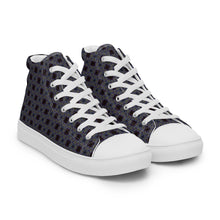 Load image into Gallery viewer, Women’s high top canvas shoes - CHOCOLATE BLUEBERRIES