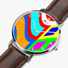 Load image into Gallery viewer, Ultra-Thin Leather Strap Quartz Watch (Silver With Indicators) - A5 WIND
