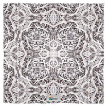 Load image into Gallery viewer, Silk Scarf Wrap - Ice Flower close
