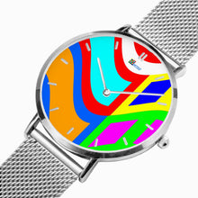 Load image into Gallery viewer, Ultra-Thin Leather Strap Quartz Watch (Silver With Indicators) - A5 WIND
