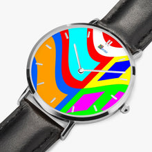 Load image into Gallery viewer, Ultra-Thin Leather Strap Quartz Watch (Silver With Indicators) - A5 WIND
