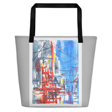 Load image into Gallery viewer, TOTE &amp; BEACH BAG - OLD CITY RAIN
