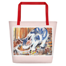 Load image into Gallery viewer, TOTE &amp; BEACH BAG - KITTEN&#39;S DINNER
