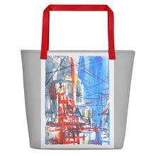 Load image into Gallery viewer, TOTE &amp; BEACH BAG - OLD CITY RAIN
