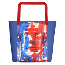 Load image into Gallery viewer, TOTE &amp; BEACH BAG - FACE TIME
