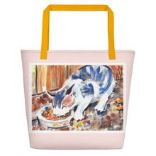 Load image into Gallery viewer, TOTE &amp; BEACH BAG - KITTEN&#39;S DINNER
