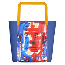 Load image into Gallery viewer, TOTE &amp; BEACH BAG - FACE TIME

