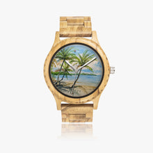 Load image into Gallery viewer, Italian Olive Lumber Wooden Watch - THREE PALMS
