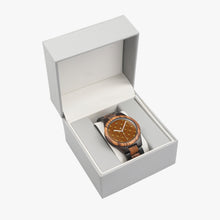 Load image into Gallery viewer, Indian Ebony Wooden Watch - GOLDS MATRIX
