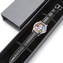 Load image into Gallery viewer, Stylish Classic Leather Strap Quartz Watch (Silver) KITTEN DINNER
