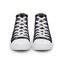 Load image into Gallery viewer, Men’s high top canvas shoes - CHOCOLATE BLUE
