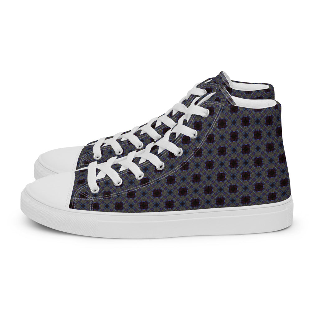 Men’s high top canvas shoes - CHOCOLATE BLUEBERRIES