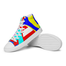 Load image into Gallery viewer, Men’s high top canvas shoes- SQ13-V1 - POD
