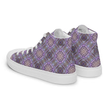 Load image into Gallery viewer, Men’s high top canvas shoes - PILLARS VIOLET
