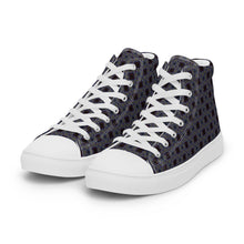 Load image into Gallery viewer, Men’s high top canvas shoes - CHOCOLATE BLUEBERRIES
