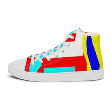 Load image into Gallery viewer, Men’s high top canvas shoes- SQ14-S1 - FLAMES
