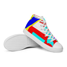 Load image into Gallery viewer, Men’s high top canvas shoes- SQ13-S1 - POD
