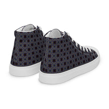 Load image into Gallery viewer, Men’s high top canvas shoes - CHOCOLATE BLUEBERRIES
