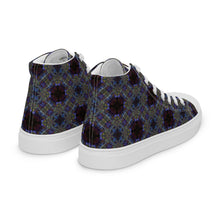 Load image into Gallery viewer, Men’s high top canvas shoes - CHOCOLATE BLUE
