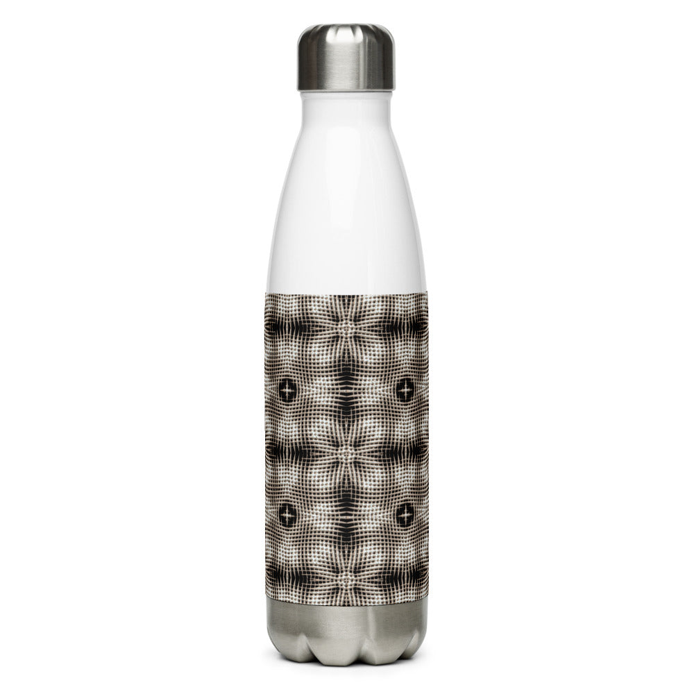 Stainless Steel Water Bottle - WHITE WICKER