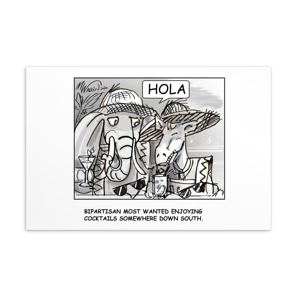 Standard Postcard - HOLA