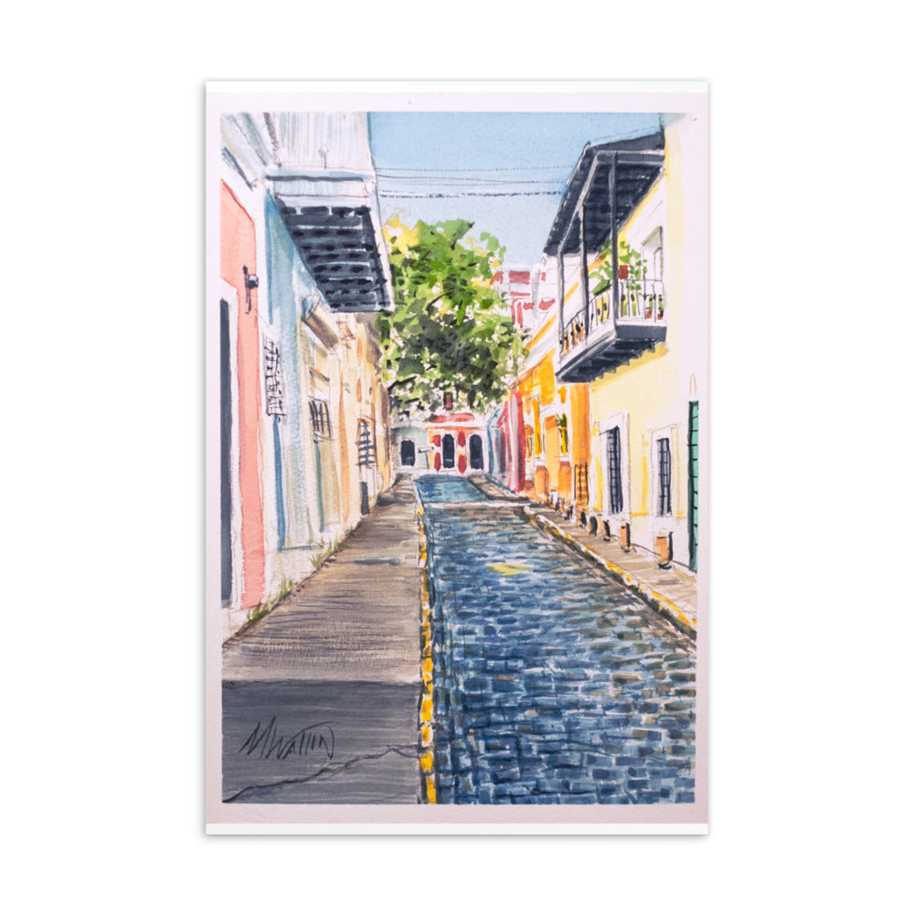 Standard Postcard - NARROW STREET