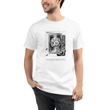 Load image into Gallery viewer, Organic T-Shirt - UNIVERSAL POWER SUPPLY
