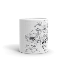 Load image into Gallery viewer, White glossy mug - MECHANICAL CLOUD
