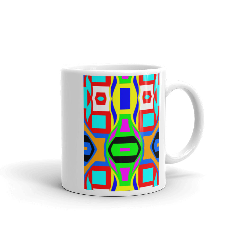 White glossy mug - SQ14V1