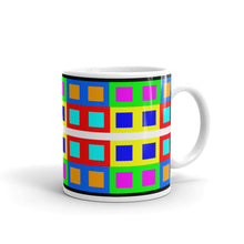 Load image into Gallery viewer, White glossy mug SQ01 X4 PTTRN
