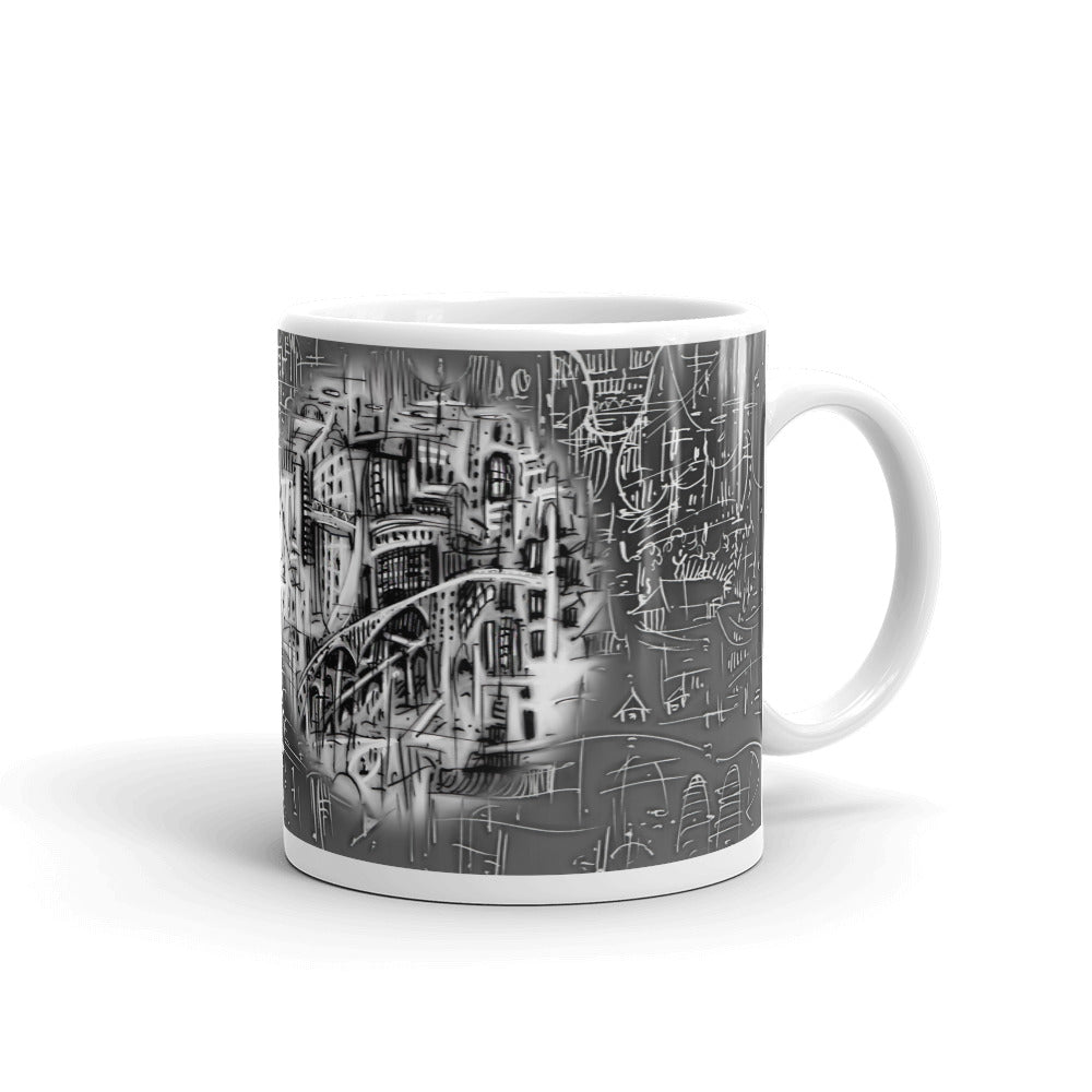White glossy mug -  CITYCENTER WIDE