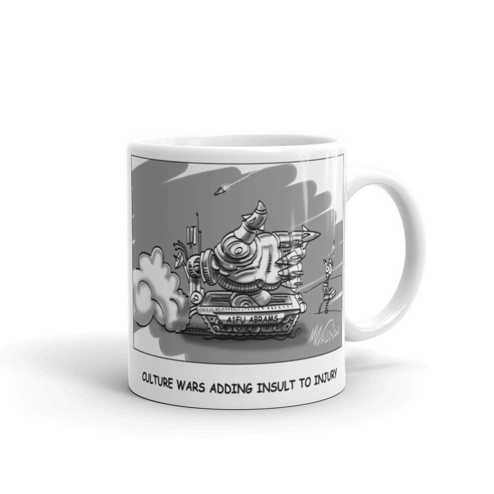 White glossy mug - CULTURE WARS