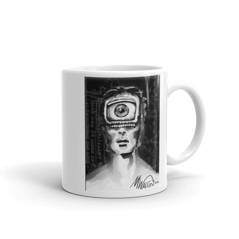 White glossy mug - Eye Open