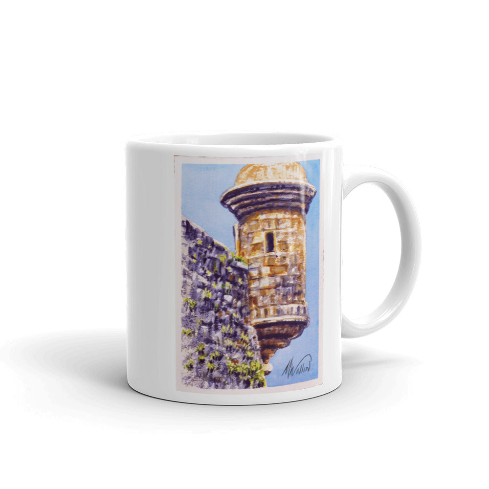White glossy mug - COFFEE TOWER