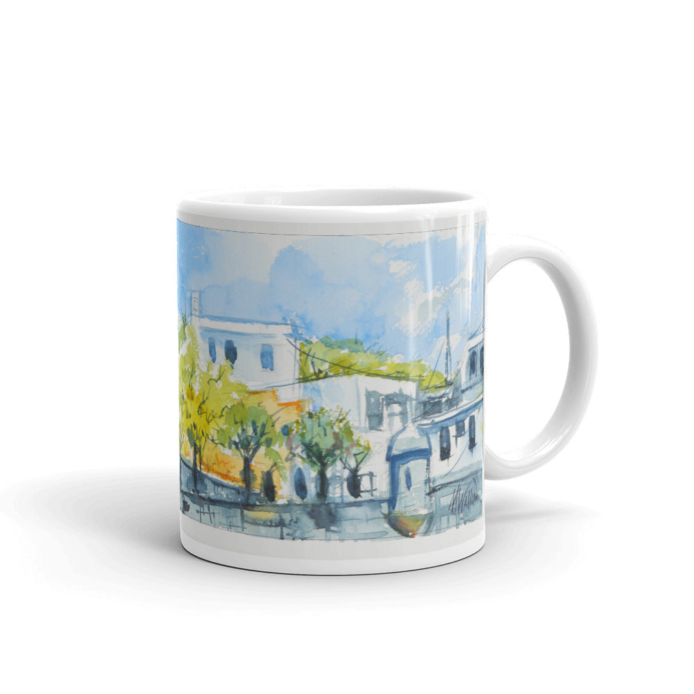 White glossy mug - El Morro Trees