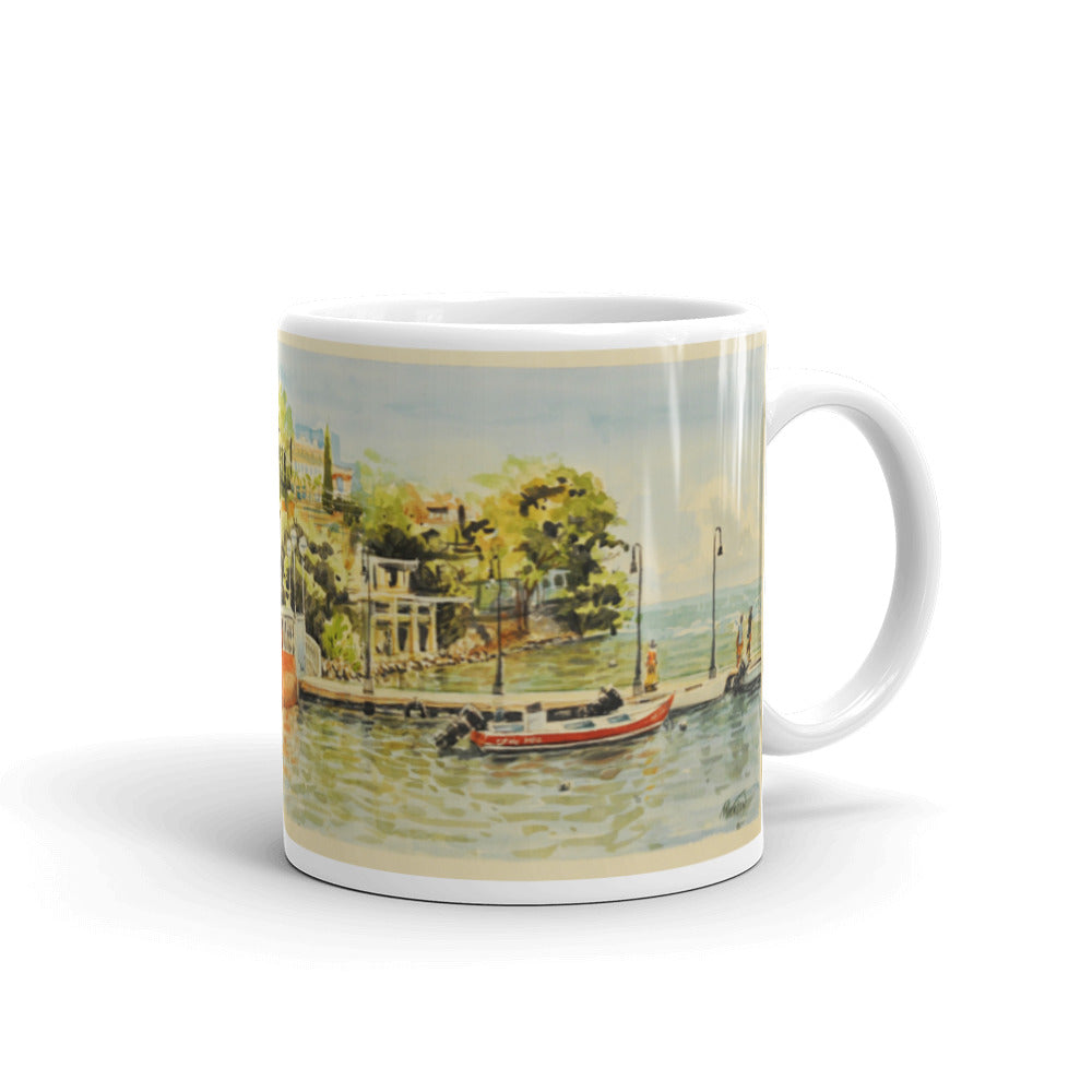 White glossy mug - SOUTH SHORE PIER