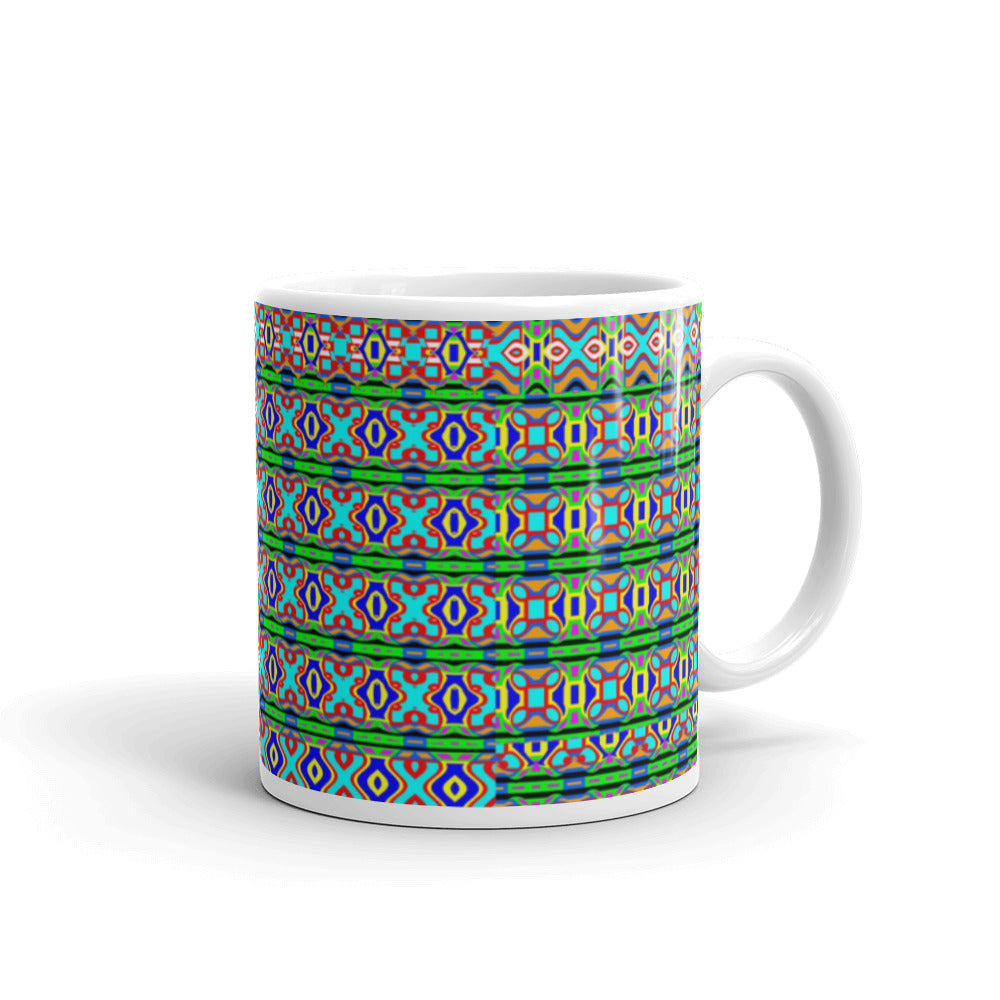 White glossy mug-QUILT