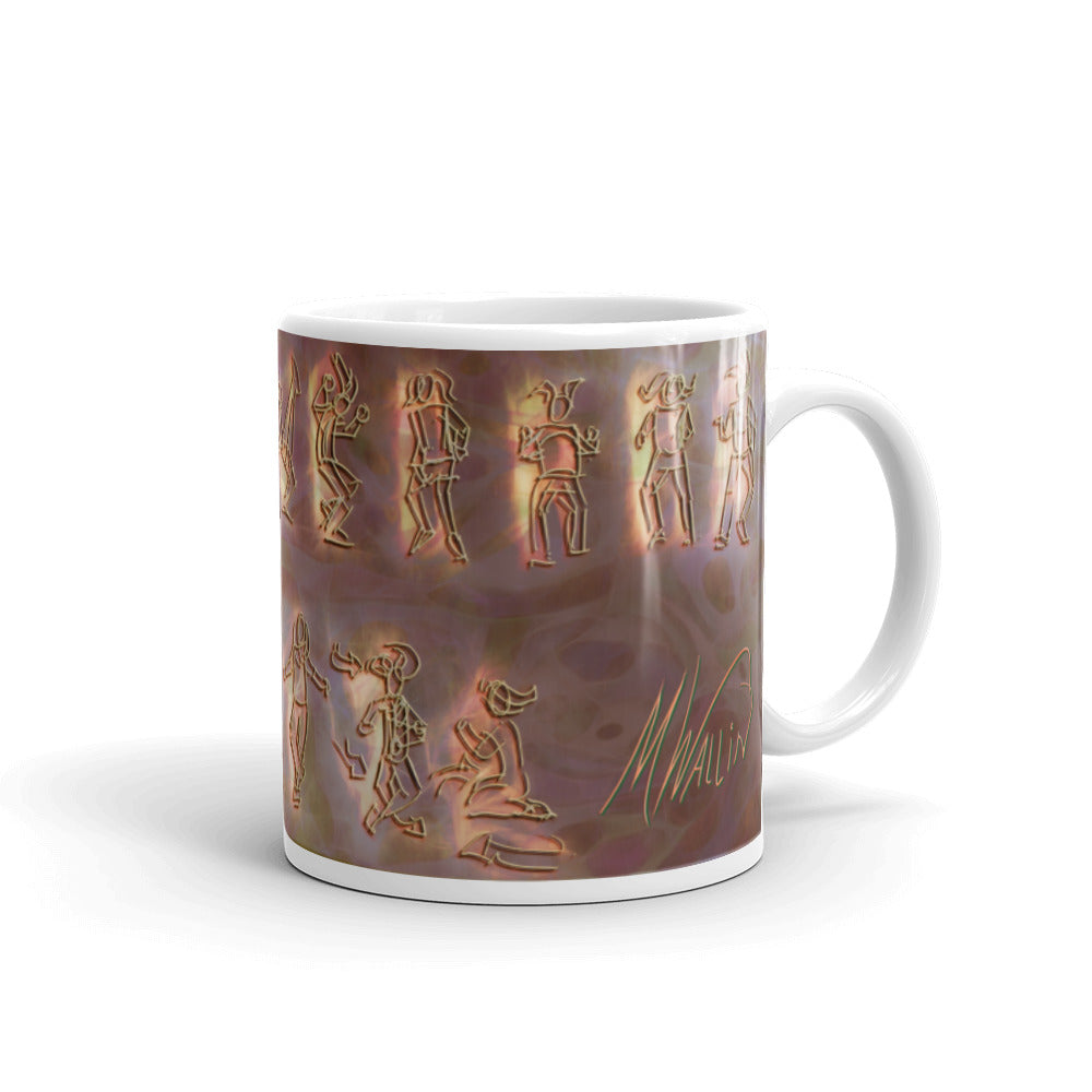 White glossy mug -DANCEONCOPPER