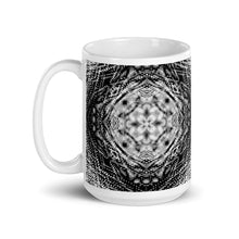 Load image into Gallery viewer, White glossy mug - SCRIBBLE FLOWER sm
