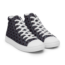 Load image into Gallery viewer, Women’s high top canvas shoes - CHOCOLATE BLUEBERRIES
